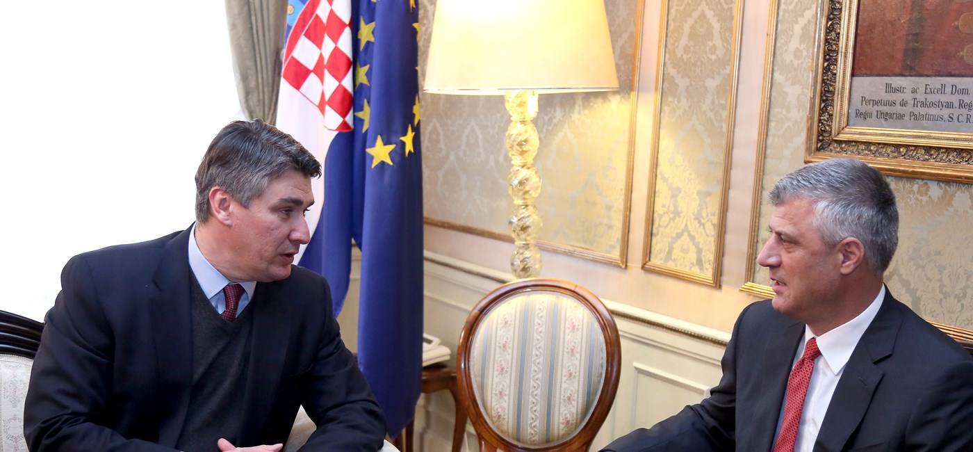 Predsjednik Vlade Zoran Milanović primio prvog potpredsjednika kosovske Vlade Hashima Thaçija